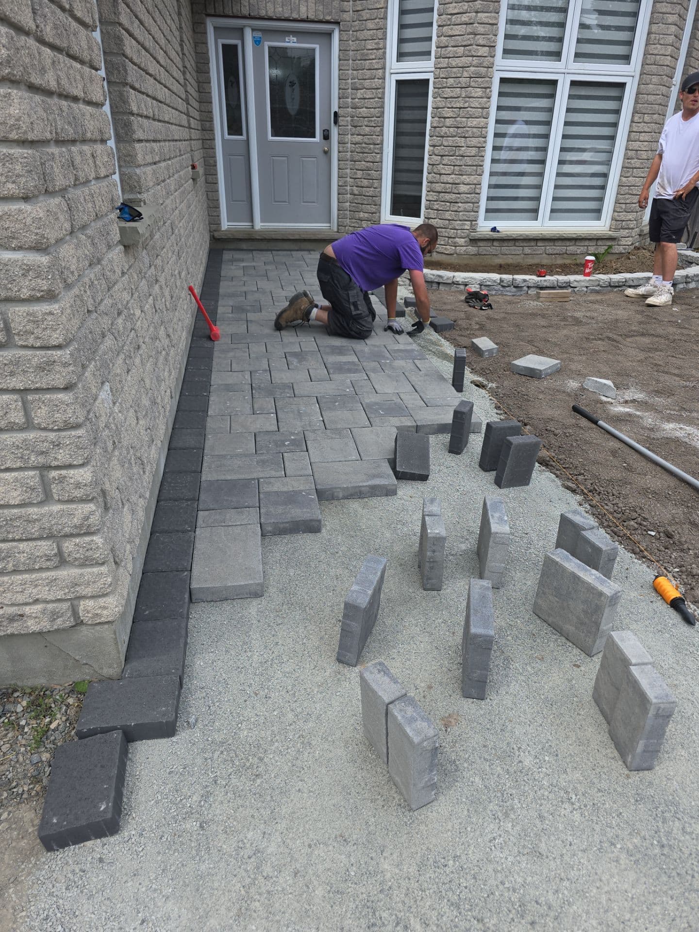 Hardscaping project photo - Paver Walkway Installation