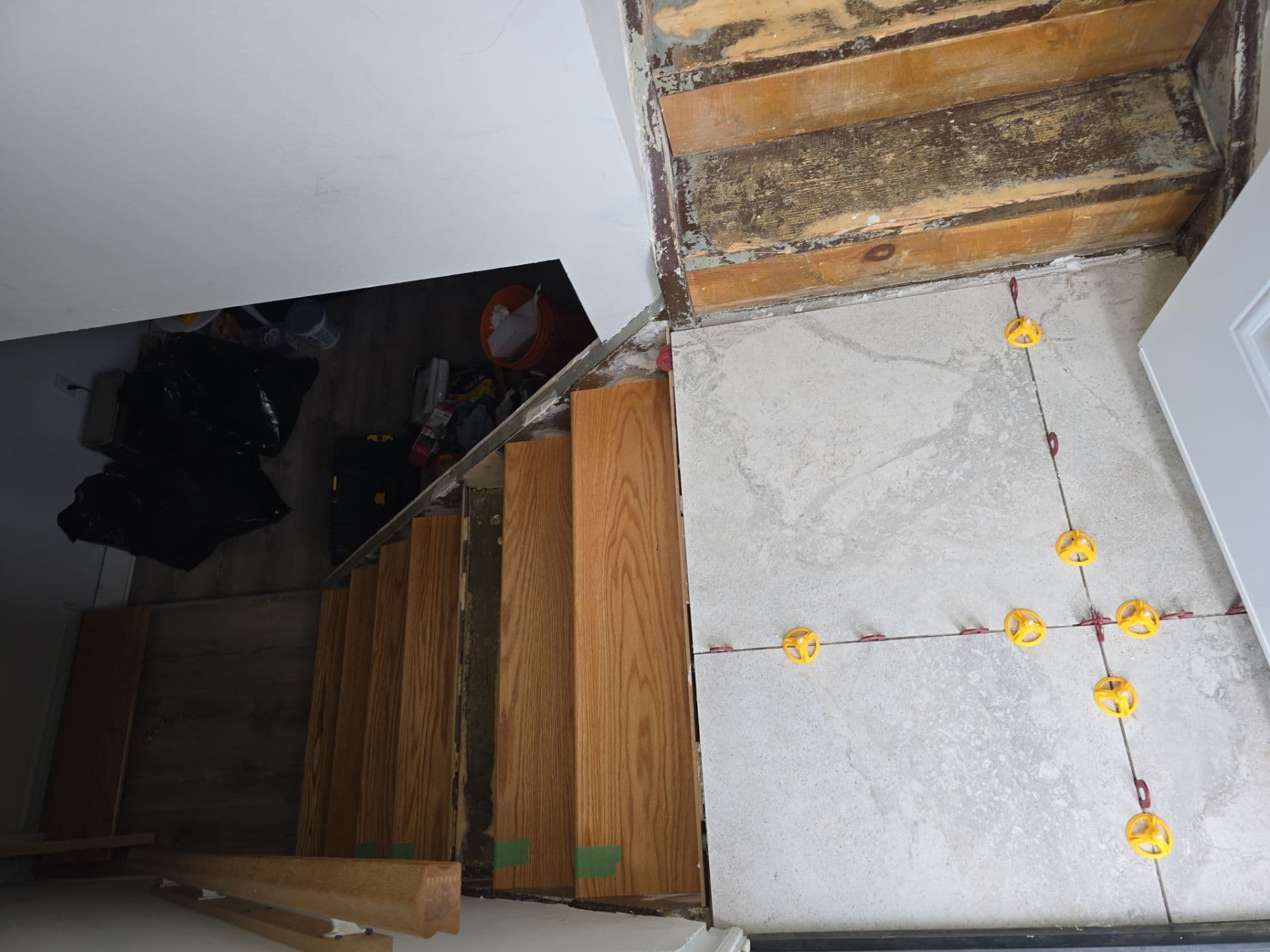 Interior Renovation project photo - Stair & Tile Refinish