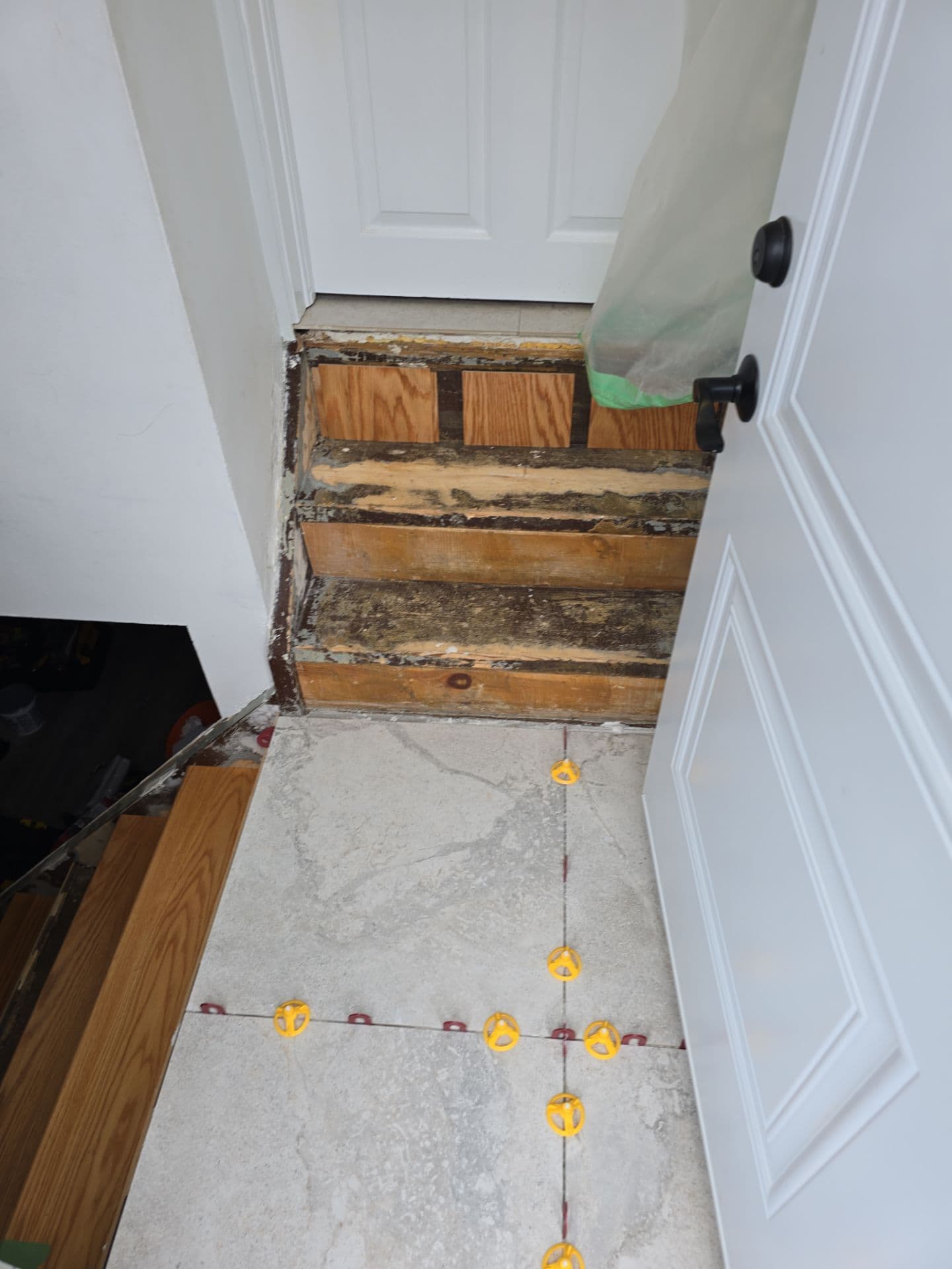 Interior Renovation project photo - Stair & Tile Refinish