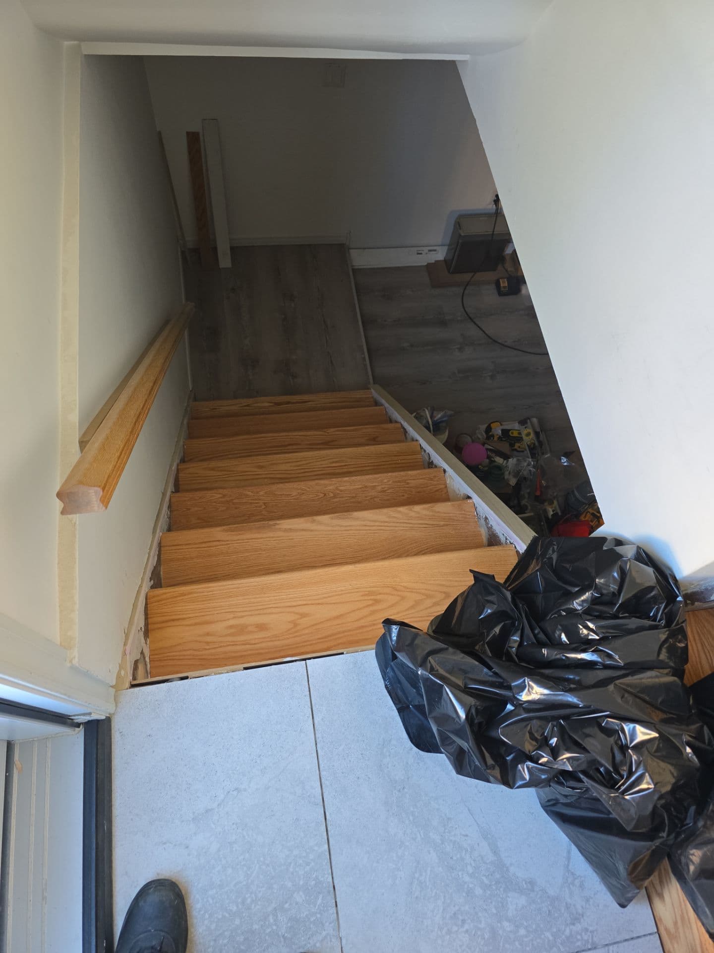 Interior Renovation project photo - Stair & Tile Refinish