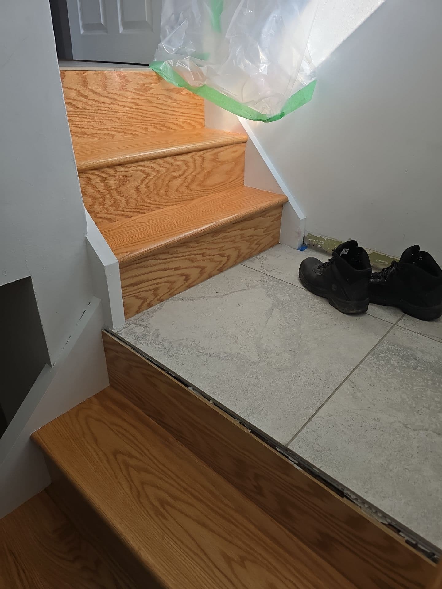 Interior Renovation project photo - Stair & Tile Refinish