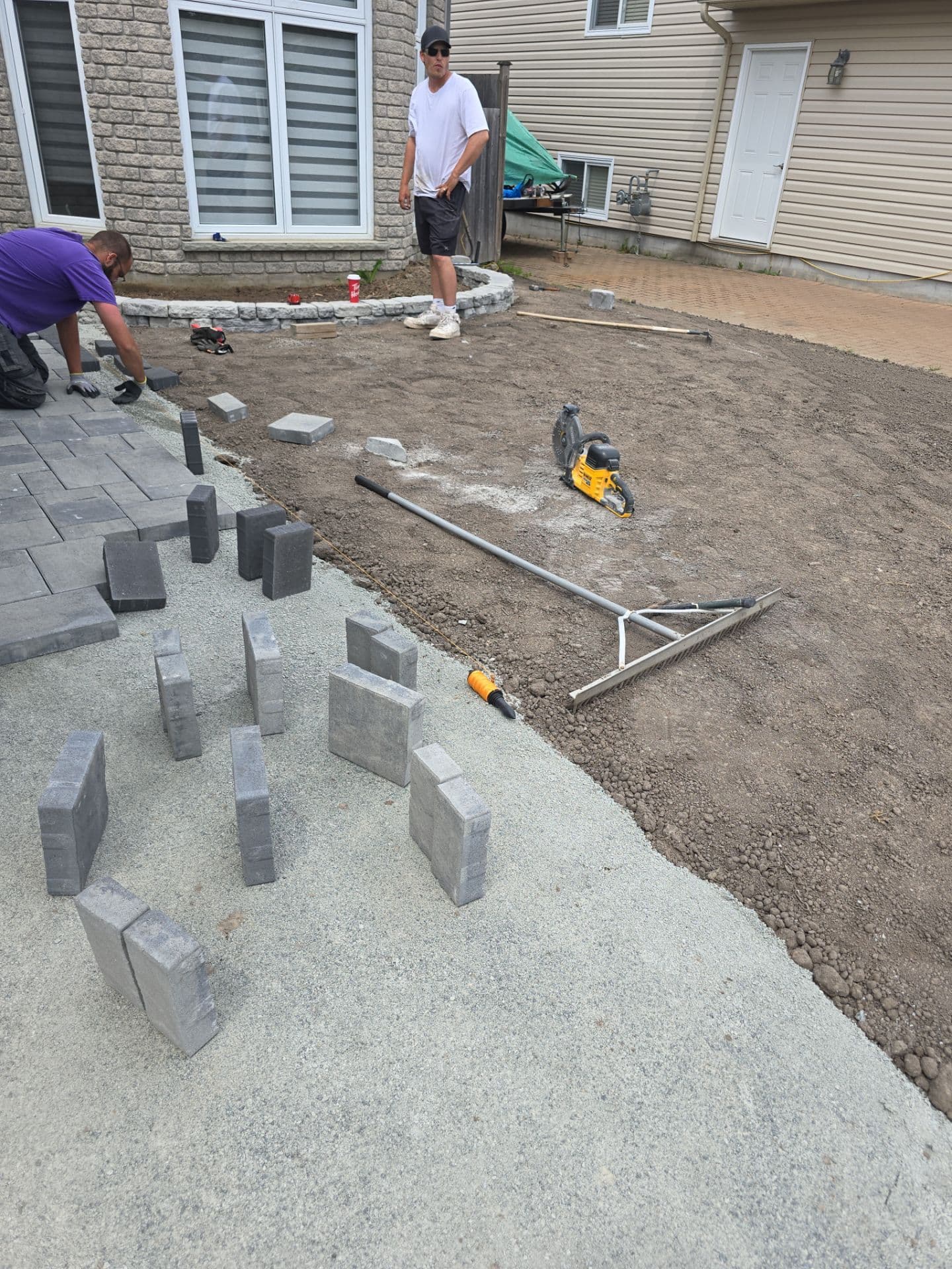 Hardscaping project photo - Paver Walkway Installation