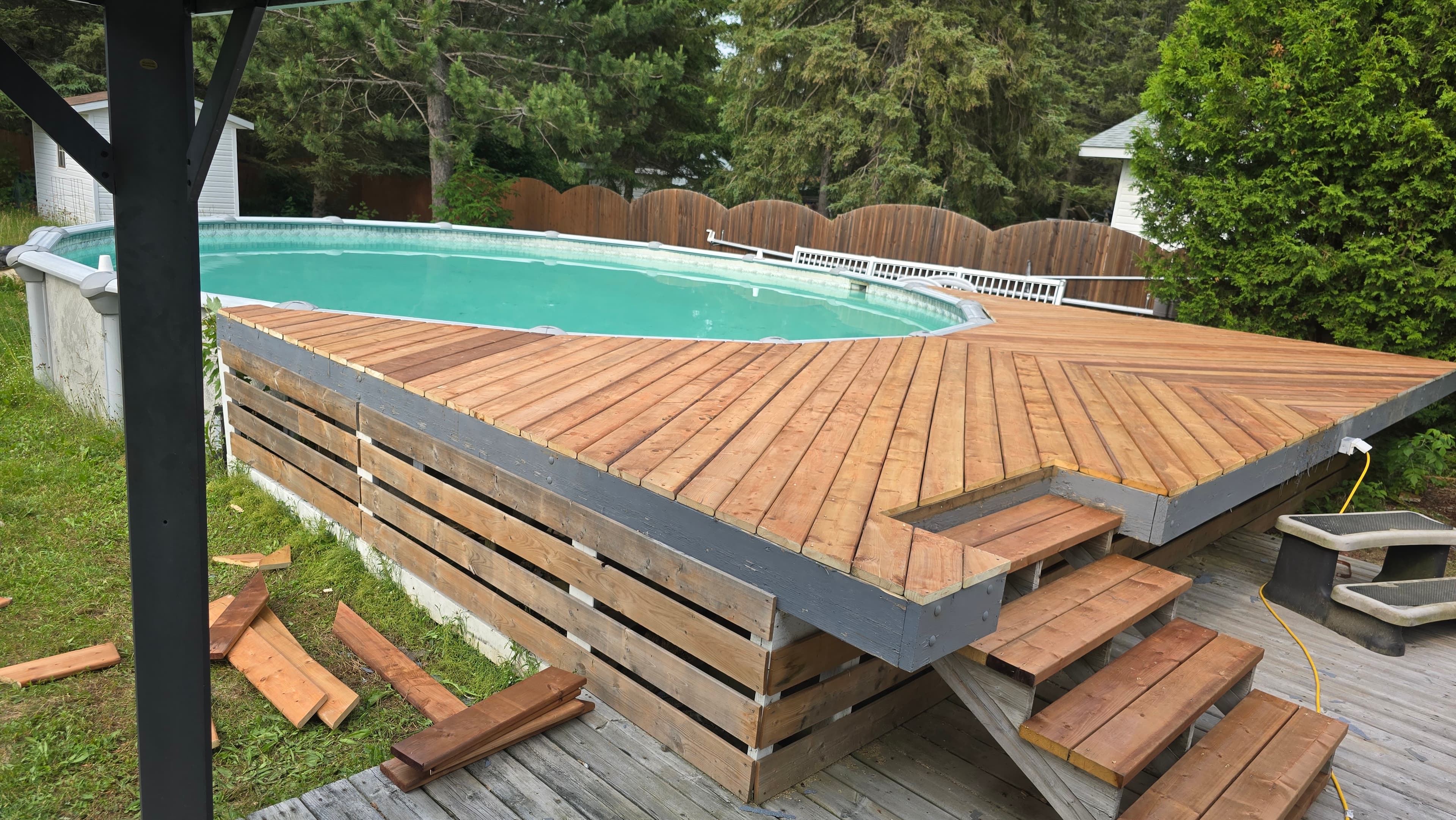 Decks project photo - Poolside Deck Build