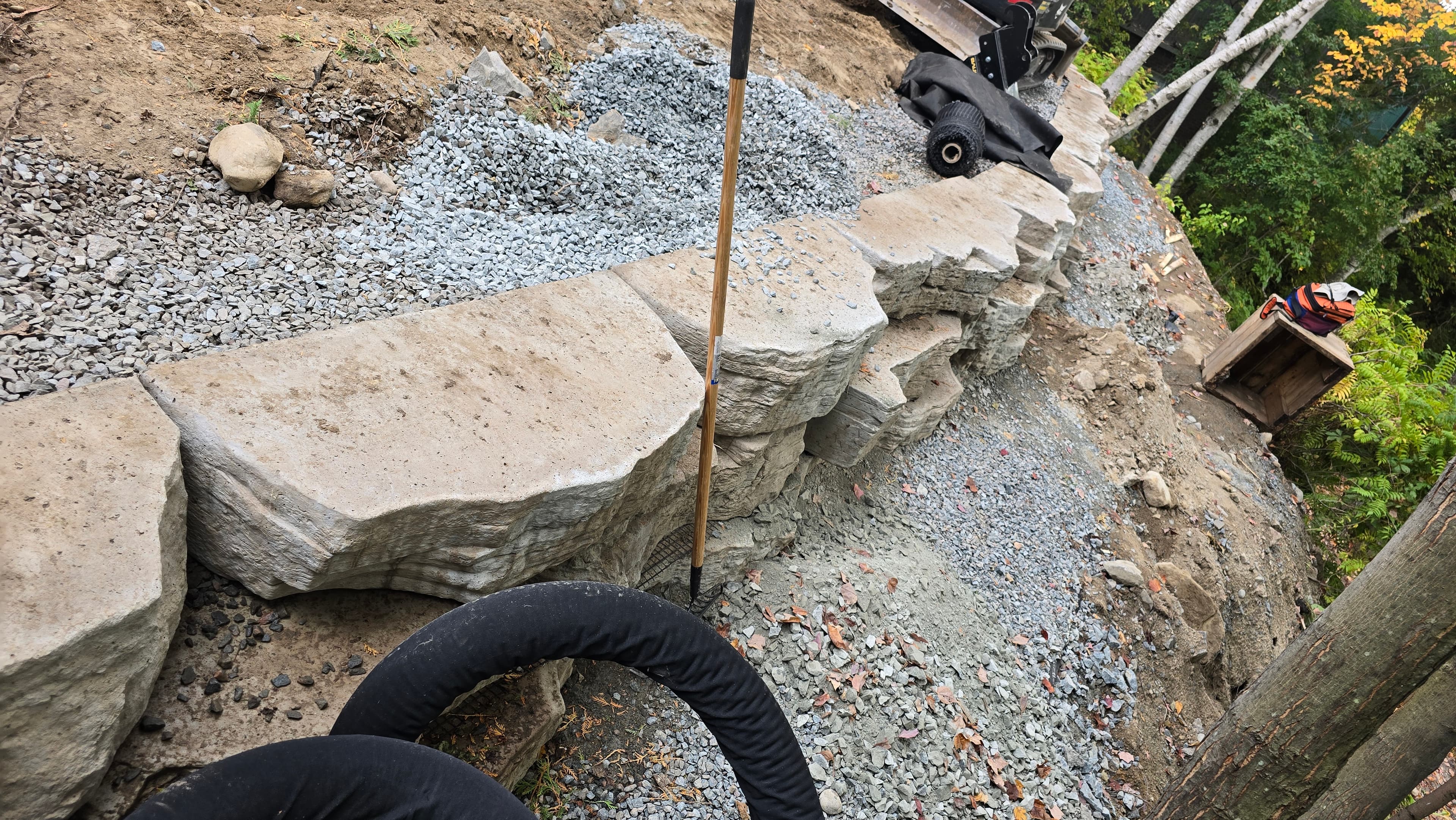 Stone Work project photo - Stone Wall & Rock Work