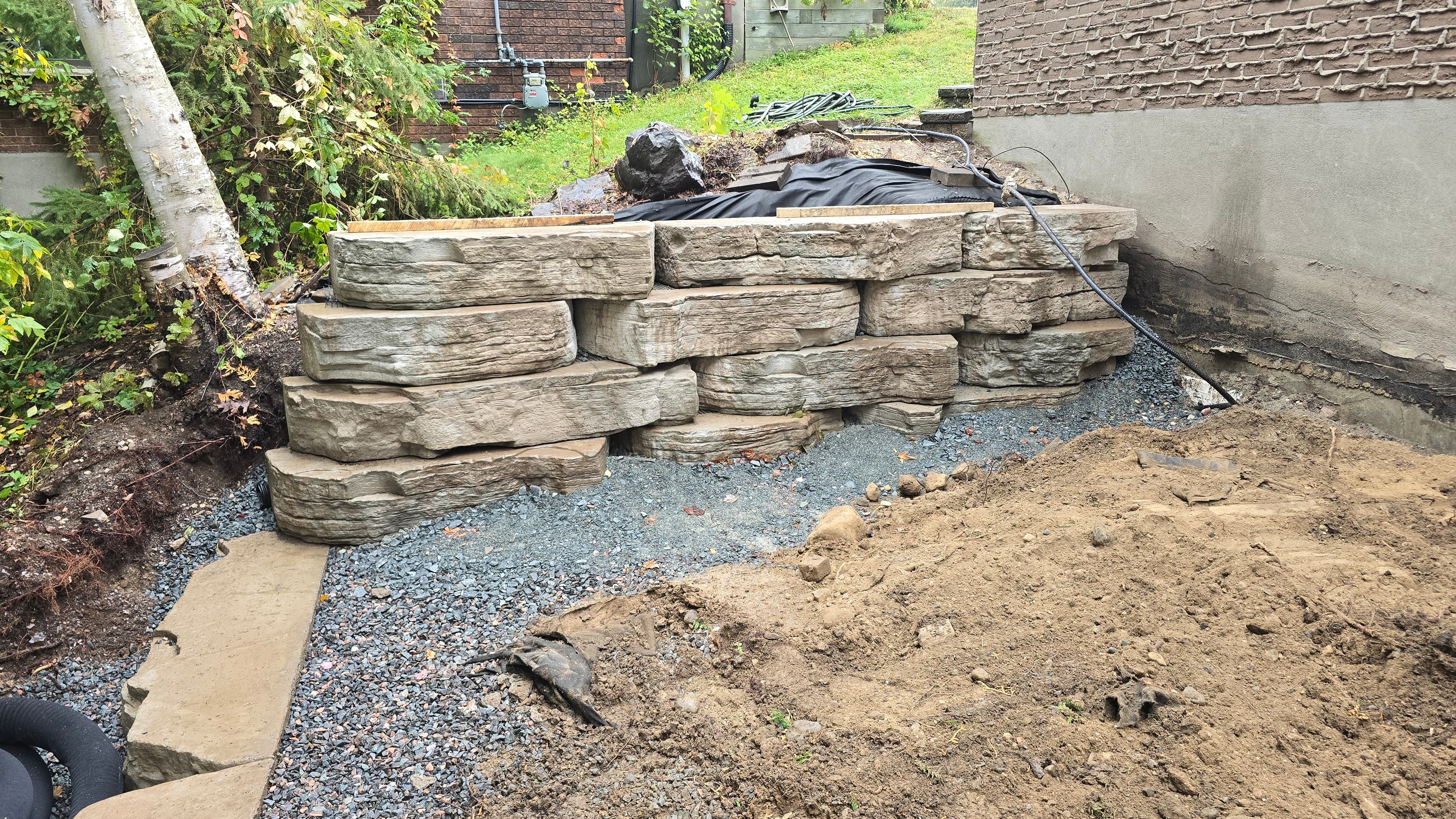 Stone Work project photo - Stone Wall & Rock Work