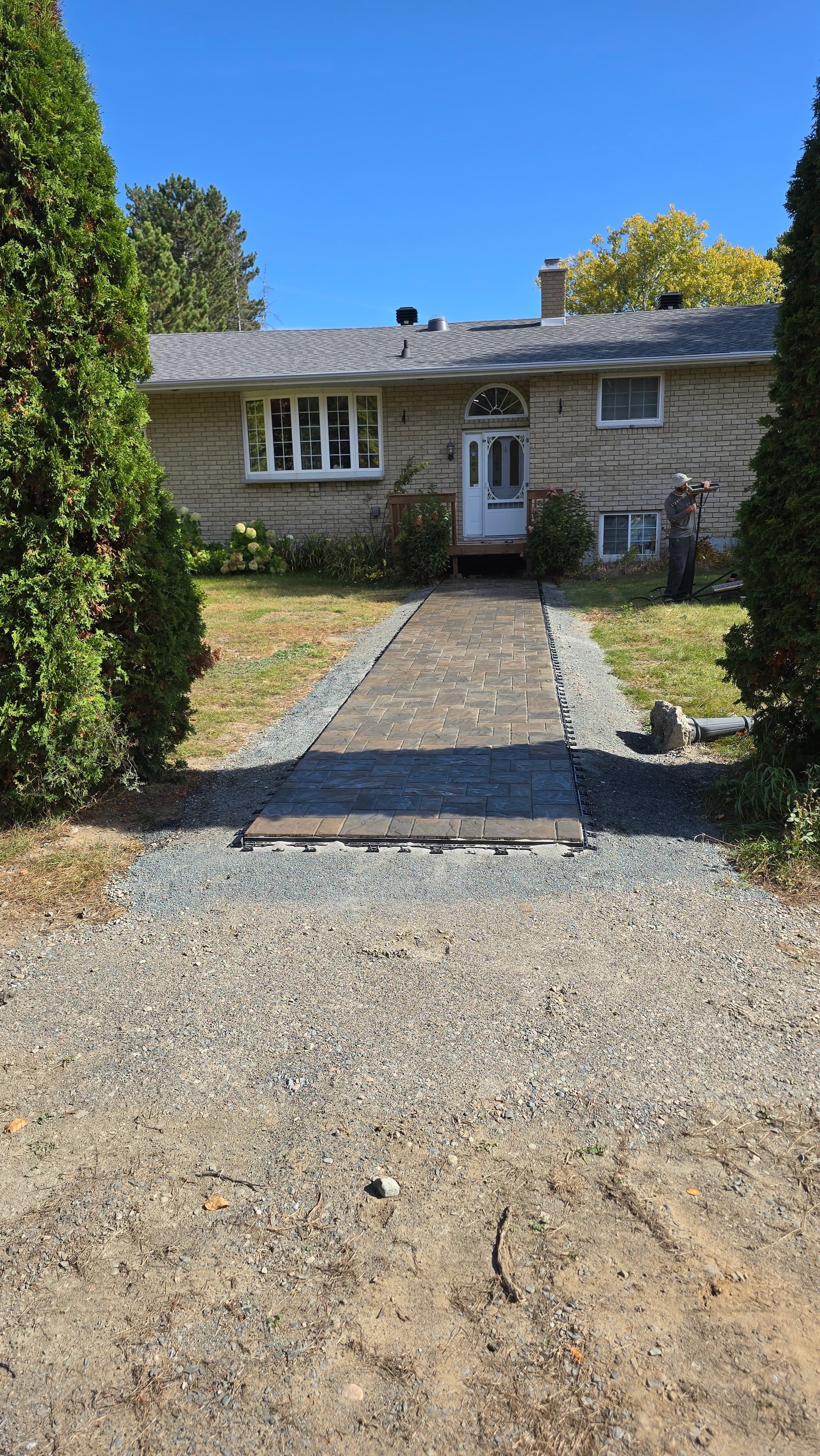 Excavation project photo - Driveway Regrade & Gravel Base